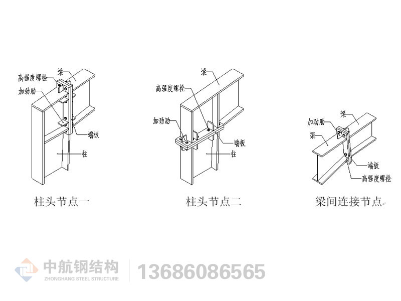 钢结构产品构件三维图说明