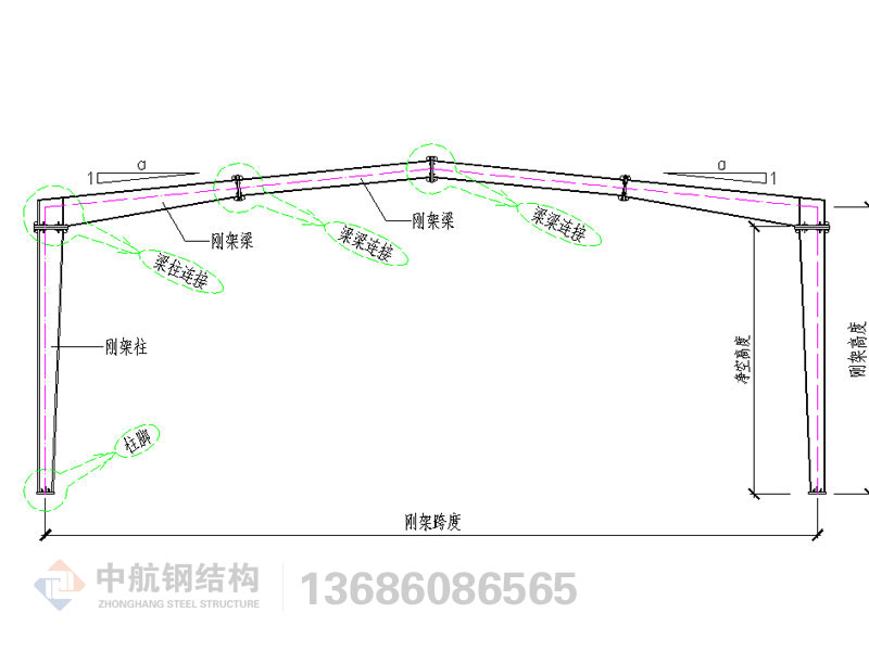 钢结构产品构件三维图说明